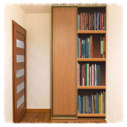 Escape room prop customized:  Bookshelf prop