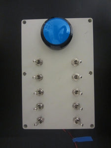 Escape room prop customized: 10 toggle switches box prop